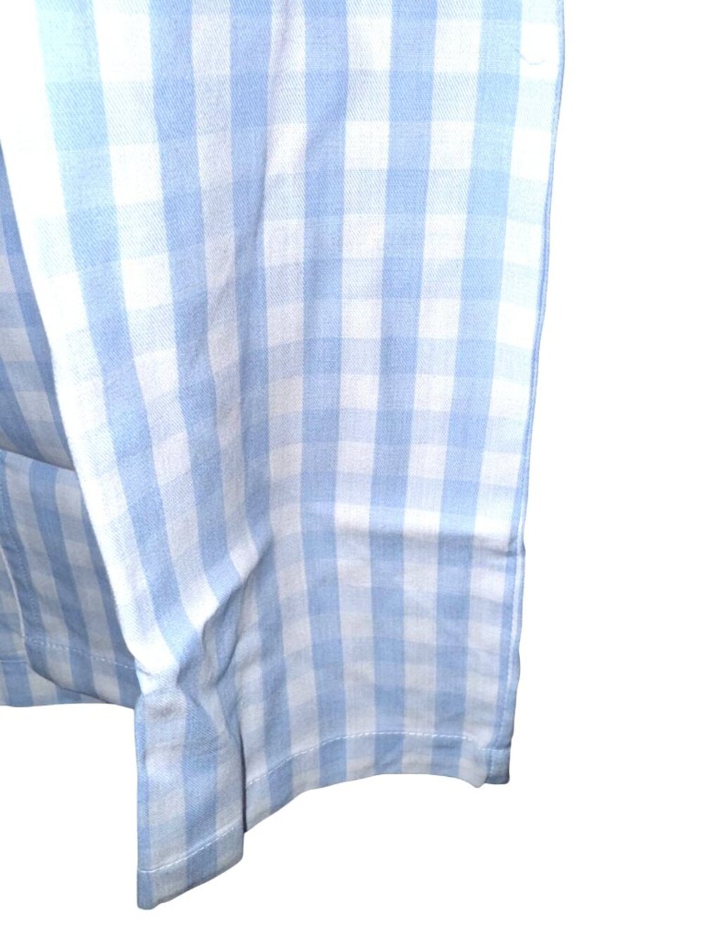 Petite Plume Kids Blue & White Gingham Robe Size 7/8 Unisex Belted Sleepwear So - Picture 7 of 12